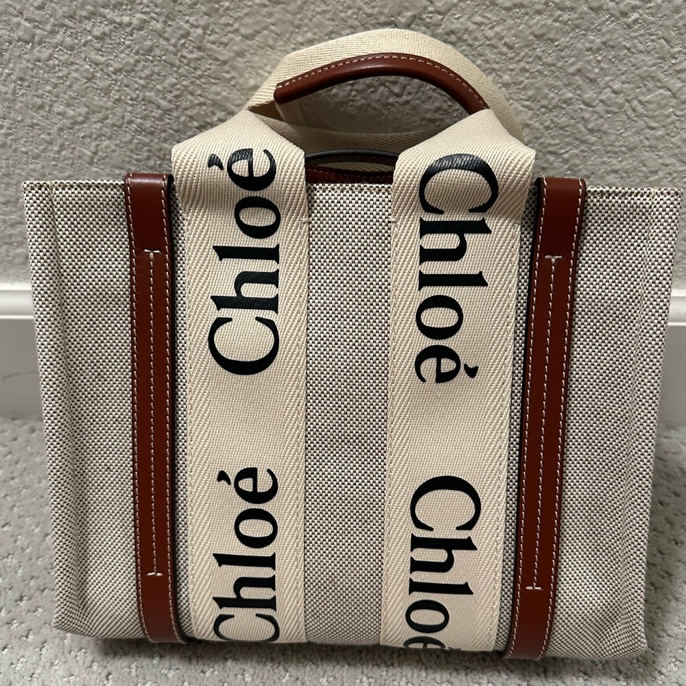 Chloe small woody tote (tan)